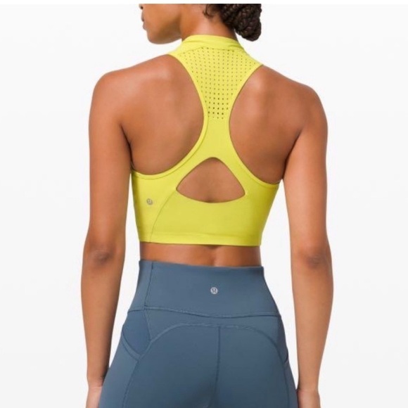 Lululemon Unleash Strength Bra in Yellow/Green Size 8 - Picture 2 of 9